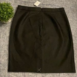 J. Crew cotton No. 2 black pencil skirt